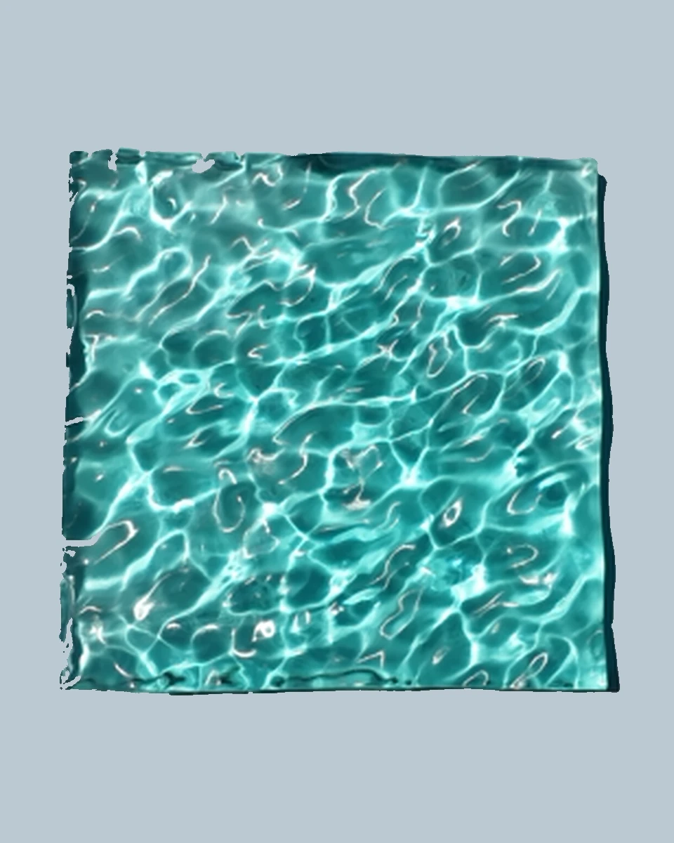 Small Square Tray ocean resin artwork by TidePour