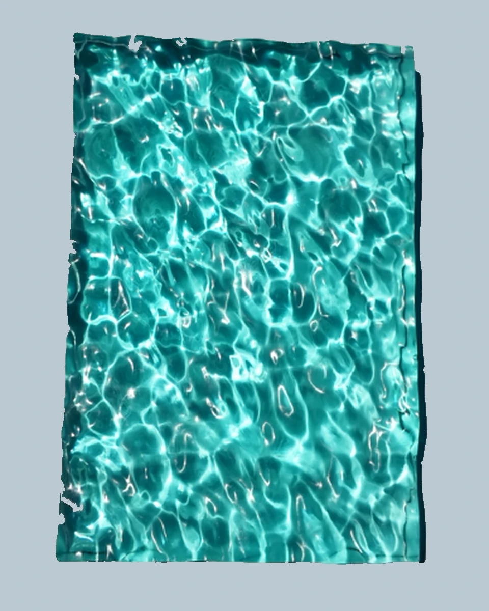 Rectangle Tray ocean resin artwork by TidePour